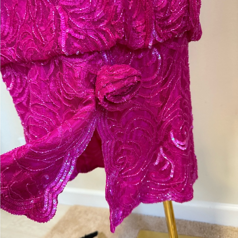 Judith Ann Creations Vintage Pink Long Sleeve Dress - Picture 2 of 8
